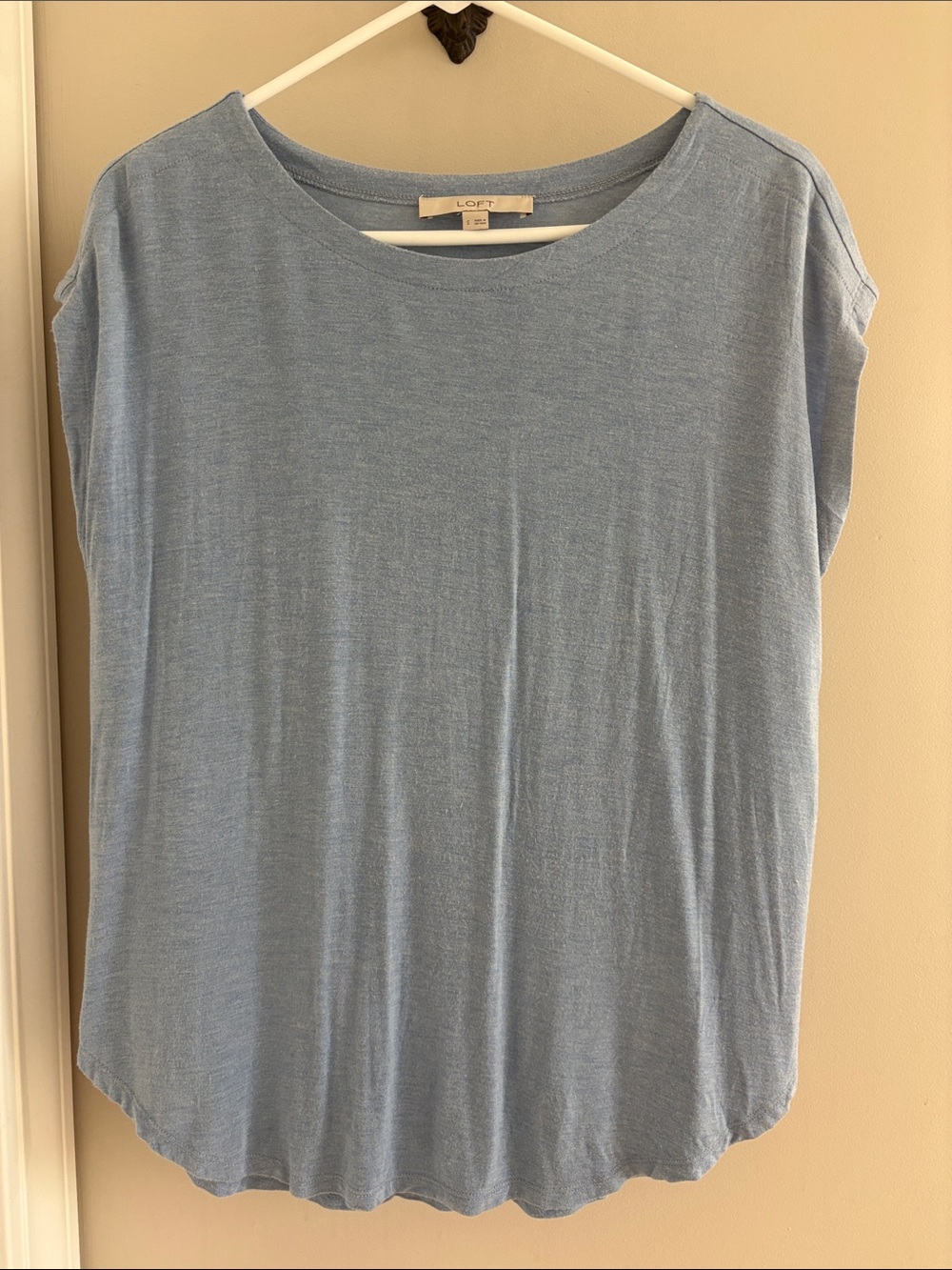 Loft Crew Tee Pale Blue Shirt Size Small